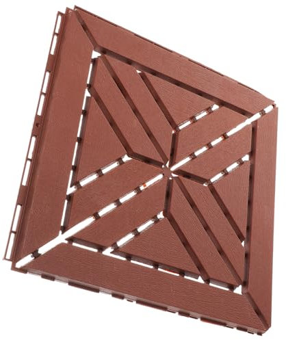 Tofficu Pavimento Interlocking per Balcone e Installare Resistente e Design Pratico per Decorazioni Esterne