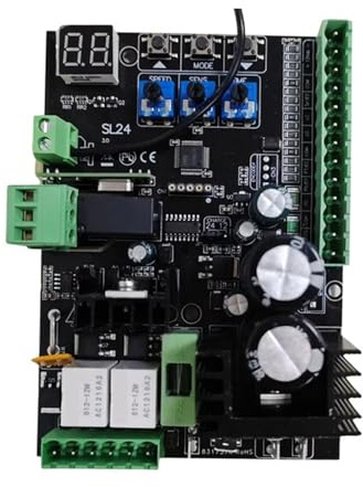 Placa de Control Universal Unidad de Control for abridor de portón corredizo 24 V CC Tiene Puerto for fotocélulas Interruptor de límite de Entrada Placa de Control de Circuito PCB de Repuesto(Kit 1)