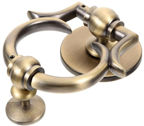 CALLARON Battente Porta d'Ingresso in Lega di Zinco Design Europeo e Finitura Vintage, Batacchio Sicurezza Installazione Semplice, per Uso Domestico e Decorazione Esterna
