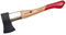 Bison Profiline Spaltaxt 1250g I Hochwertiges Spaltbeil 500mm lang mit Hickory-Stiel & verchromter Stielschutzhülse I Bewährte 3-fach Sicherheitsverkeilung, Schwarz