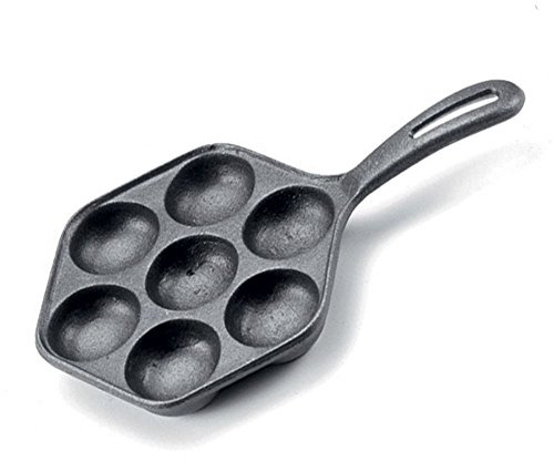 Norpro 3114 Aebleskiver-Pfanne, 16,5 cm (6,5 Zoll), Gusseisen
