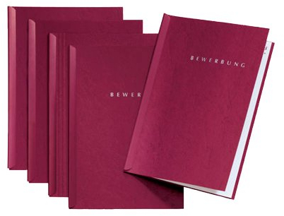 5 Stück PAGNA Bewerbungsmappen Start rot