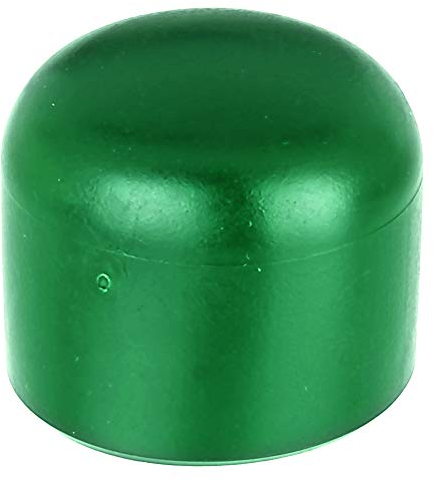 Alberts 855239 Pfostenkappe für runde Metallpfosten | Kunststoff, grün | für Pfosten-Ø 34 mm | 20er Set