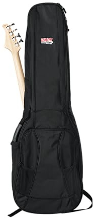 Gator Cases 4G Series Gig Bag para Dos Bajo Guitarras con Correas de Mochila Ajustables; Se Adapta a Dos Bajo de Precisión o Jazz (GB-4G-BASSX2)