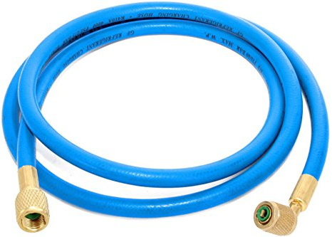 Klimaanlage Split R410a / R32 Füllschlauch 1,5m 1/4 SAE 5/16 blau