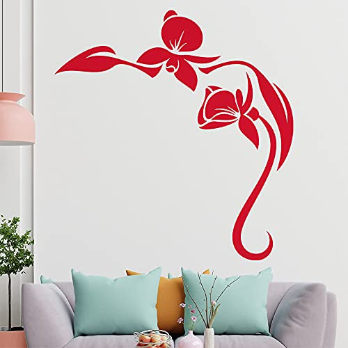 Orchidée Sticker mural en 6 tailles - Décoration murale - Pour cuisine, salon, chambre à coucher, salle de bain