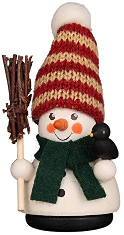 Christian Ulbricht Wackelmännchen - Schneemann mit Besen 11cm
