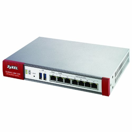 ZyXEL ZyWALL USG 100 150Mbit/s pare-feux (matériel) - pare-feux (matériel) (150 Mbit/s, 60 Mbit/s, Avec fil, Ethernet (RJ-45), HTTP, HTTPS, Console, Telnet, SSH, Web GUI, HTTP/FTP/SMTP/POP3/IMAP4, URL Blocking, Keyword Blocking Exempt List (Blacklist and Whitelist) Blocks Java Applet, Cookies, Ac)