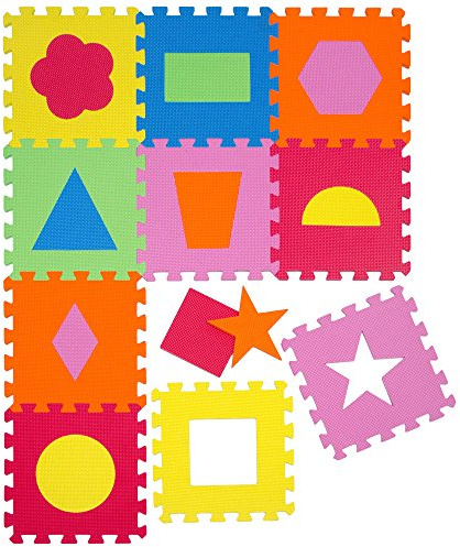 LittleTom Tappeto Puzzle per Bambini Morbido Tappetino Gioco Neonati Figure