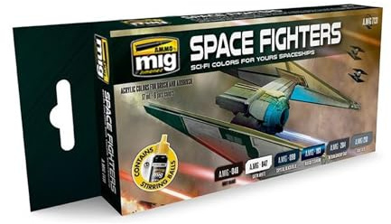Ammo Space Fighters Sci-Fi Colors Acrylic Paint Set