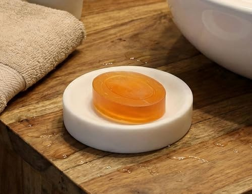 KLEO Seifenhalter aus Naturstein, Seifenhalter, Badzubehör für Badezimmer, Wanne oder…
