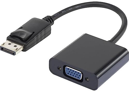 Renkforce Adaptateur DisplayPort, VGA RF-4212174 [1x DisplayPort mâle - 1x VGA femelle] 12.00 cm noir contacts dorés