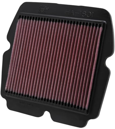 K&N Engine Air Filter: High Performance, Premium, Powersport Air Filter: Fits 2001-2017 HONDA (GL1800, Gold Wing, F6B Deluxe, AC, ACN XM, ABS, Airbag, F6B, Valkyrie, ABS, Gold Wing PA) HA-1801