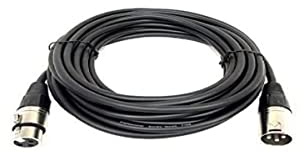 RCE XLR20MM DMX-Kabel Cannon XLR M/F, 20 m, Audiokassetten, Mischpult, DJ-Lichteffekte, DMX