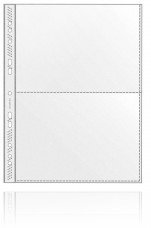 VELOFLEX 5335000 - Sammelhülle DIN A4, passend für 2 x A5 quer, 2 Fächer, PP, dokumentenecht, 100 Stück