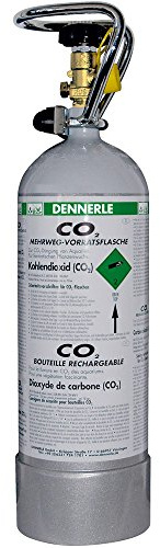 Dennerle 3048 CO2 Mehrwegflasche, 2000 g, grau
