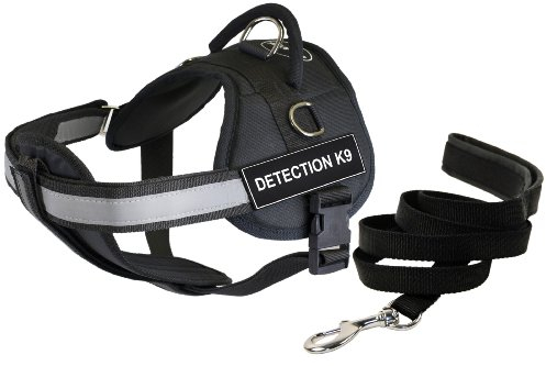 Dean & Tyler Detection K9 Hundegeschirr mit gepolsterter Welpenleine, 86,4 x 119,2 cm, Größe L
