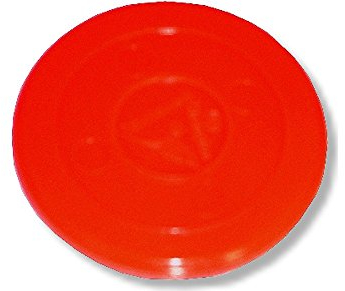 Bandito Airhockey Puck Tournament in Turniergröße 70 mm, 24g. für aktive Spieler und Profis, aus schlagfestem ABS Material, super Gleiteffekt, leucht-rot, einzeln