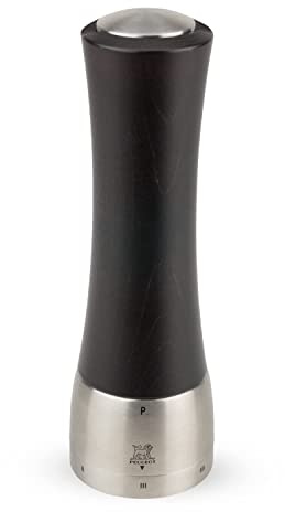 Peugeot - Madras u'Select Manual Pepper Mill - Adjustable Grinder - Stainless Steel & Beechwood, Chocolate, 21 cm