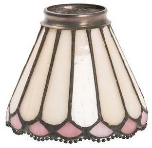 Tiffany Abat-jour en verre de rechange pour lampes et lustres, en fer et laiton