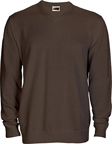 Emilio Fernández Jersey DE Pico 100% ALGODÓN MARRÓN (XL)