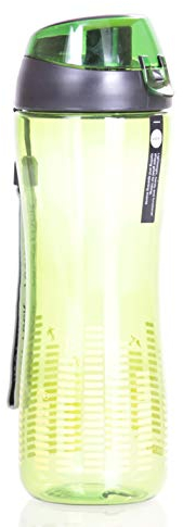 LOCK & LOCK Trinkflasche SPORTS SPOUT grün, bpa frei & auslaufsicher - Sportflasche mit One Touch Deckel - Fitness & Sport Flasche aus Tritan, 650ml, 7.5 x 7.5 x 22.5 cm