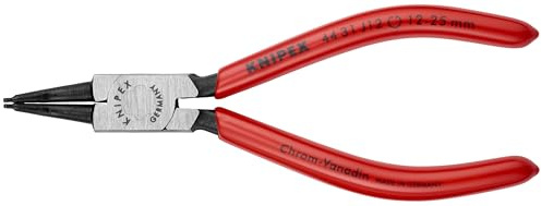KNIPEX - 44 31 J12 Tools - Circlip Pliers, Internal, 45 Degree Angled, Forged Tip, 15/32-1 Bore Dia. (4431J12)