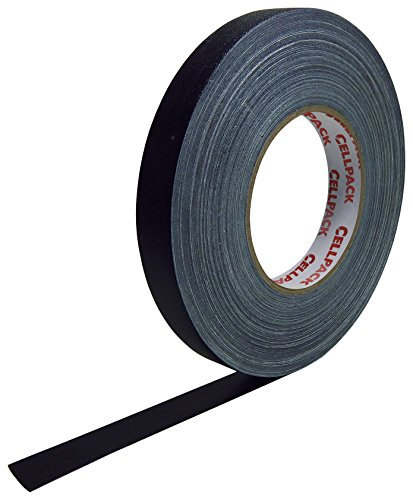 Cellpack 146060 90 0.305-25 - 50, Stoff-Band, beschichtete Baumwolle, schwarz