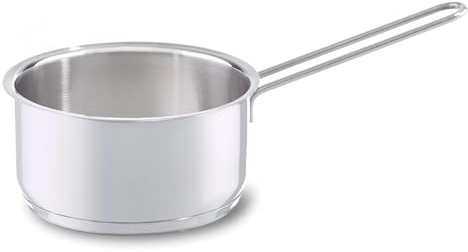 Fissler Häppchen / Edelstahl-Stielkasserolle (Ø 14 cm, 1 Liter) - deckellos, unbeschichtet - Induktion