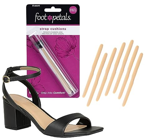 Foot Petals Strap Cushions, Stop Slipping Straps, Reduce Rubbing, Prevent Blisters, Red Marks, Better Fit, Trimmable, 8pcs, Khaki