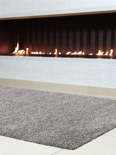 benuta Tapis Shaggy à Poils Longs Swirls Gris 120X170 Cm - Tapis Doux pour Salon