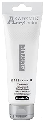 Schmincke AKADEMIE Acryl color Titanweiß in 120 ml-Tube, 23 111 012