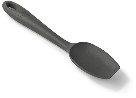 Zeal J221T Scratch Non-Stick Spatula Spoon Small (7”/20cm), Silicone, Dark Grey, 7-Inch