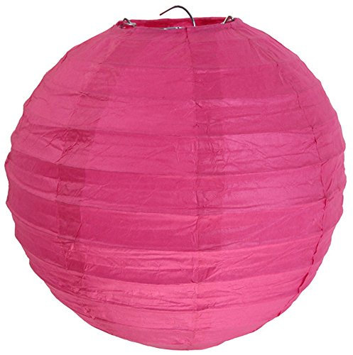 Lanterne Boule Papier Fuchsia - Diamètre 30cm