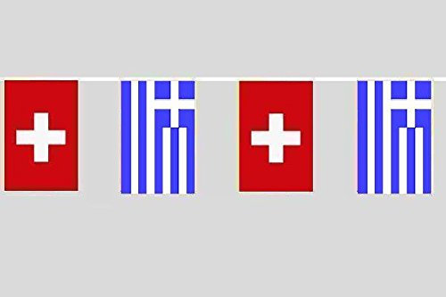 U24 Chaîne de drapeau de la Suisse – Grèce 10,40 m Drapeau de l'amitié