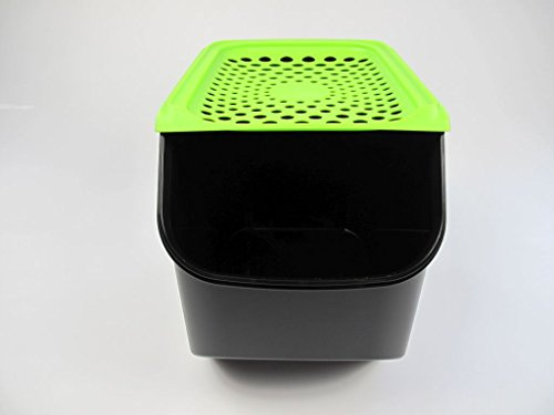 TUPPERWARE Zwiebel-Lager 8,3 L Schwarz Grün Großes Zwiebellager Zwiebelmeister