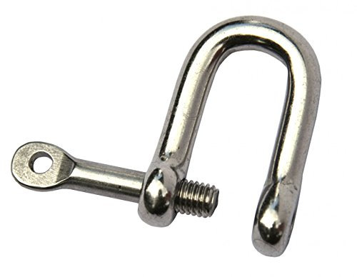 Schäkel gerade mit unverlierbarem Bolzen, 8 mm - Edelstahl rostfrei