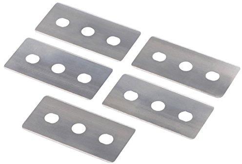 Xavax 5 Ersatzklingen für Glasschaber für Glaskeramik-Kochfelder, Bronze