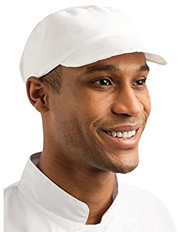 Whites Chefs Apparel Unisex Bäckermütze A212, Polyester-Baumwoll-Mischgewebe, Weiß, Einheitsgröße