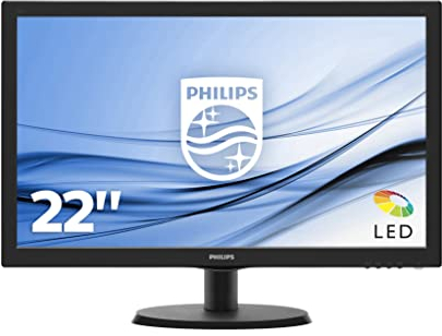 Philips Monitor 223V5LHSB2 Monitor LCD-TFT per PC Desktop 21,5 LED, Full HD, 1920 x 1080, 5 ms, HDMI, VGA, Attacco VESA, Nero
