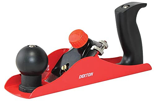 Dekton Smoothing Plane- 234mm Ideal for Smoothing Wood Gives Professional Finish| Easily Adjust Cutting Depth| Includes Carbon Steel Smoothing Blade| Ergonomic Handle| Perfect for Tradesman, Workshop