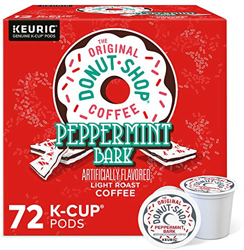 The Original Donut Shop Peppermint Bark Keurig Single-Serve K-Cup Pods, Light Roast Coffee, 72 Count