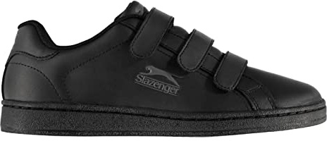 Slazenger Kids Junior Ash Vel Trainers Hook and Loop Casual Sport Shoes Footwear