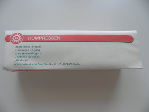 Compresas de gasa, 5 x 5 cm, 16 capas, no estériles, 100 unidades