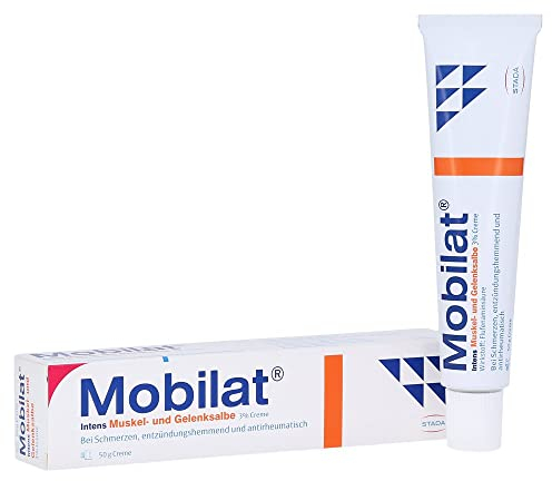 Mobilat Intens Muskel- und Gelenksalbe beschleunigt den Heilungsprozess bei Rücken-, Muskel- oder Gelenkschmerzen, 50g