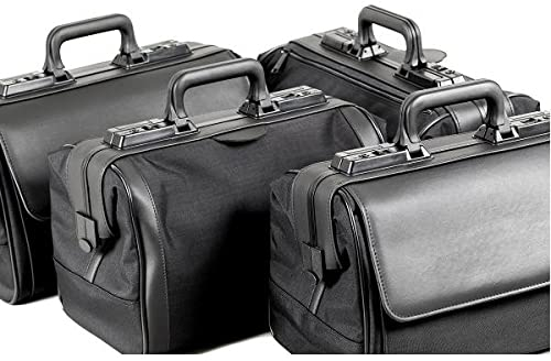 Durasol RUSTICANA Licht 8161, Arzttasche, Nylon + Kunstleder, 2 große Außentaschen, Schwarz