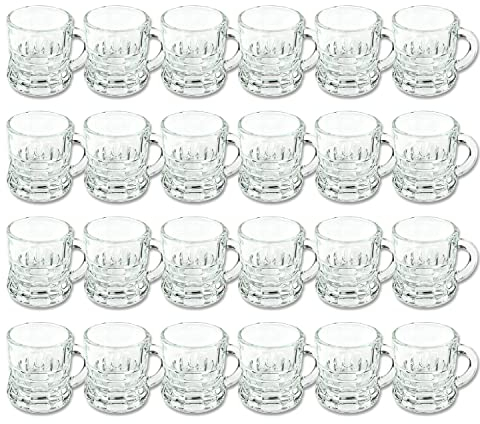 Schramm® 24 vasos de chupito 3cl Stamper Schnaps Vasos de chupito de vidrio Vaso de chupito de barra