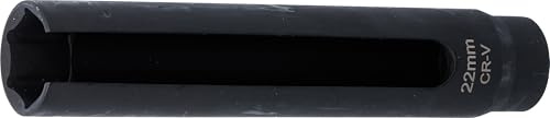 BGS 1173 | Lambdasonden-Einsatz | Innenvierkant 12,5 mm (1/2) | SW 22 mm | Länge 150 mm | Außendurchmesser 30 mm | Schlitzbreite 13 mm | Schlitzlänge 115 mm