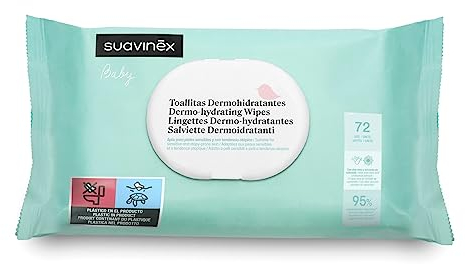 Suavinex, Paquete de 60 Toallitas Dermohidratantes para Bebés, Aptas Pieles Sensibles y Atópicas, Toallitas Húmedas con Aloe Vera y Extracto de Camomila, 97% Ingredientes Origen Natural