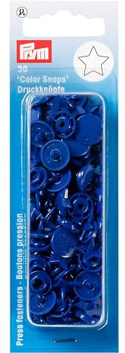 Prym 393216 Nähfrei-Druckknopf Color Snaps Stern königsblau, Kunststoff, One Size